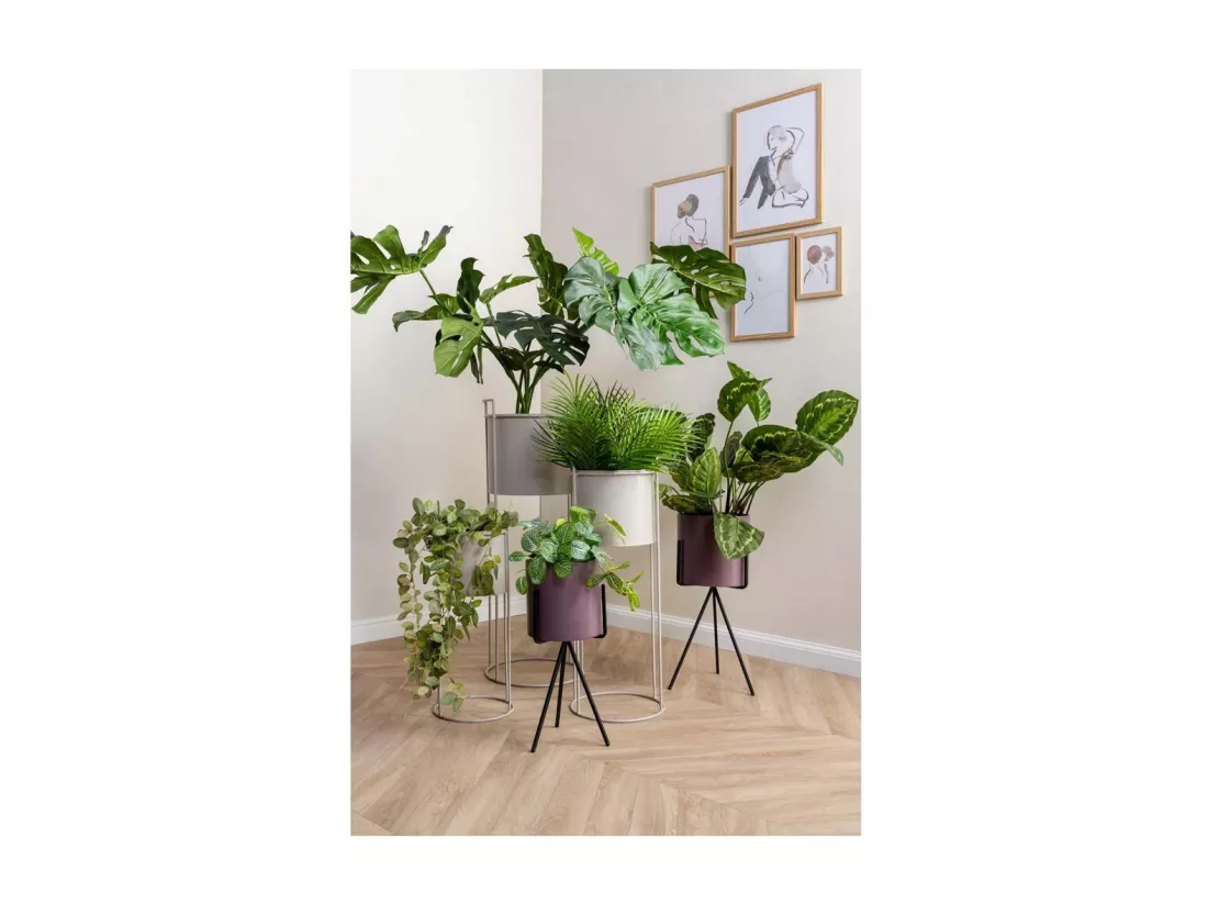 Set de 2 supports à plantes rectangulaires en métal Essence