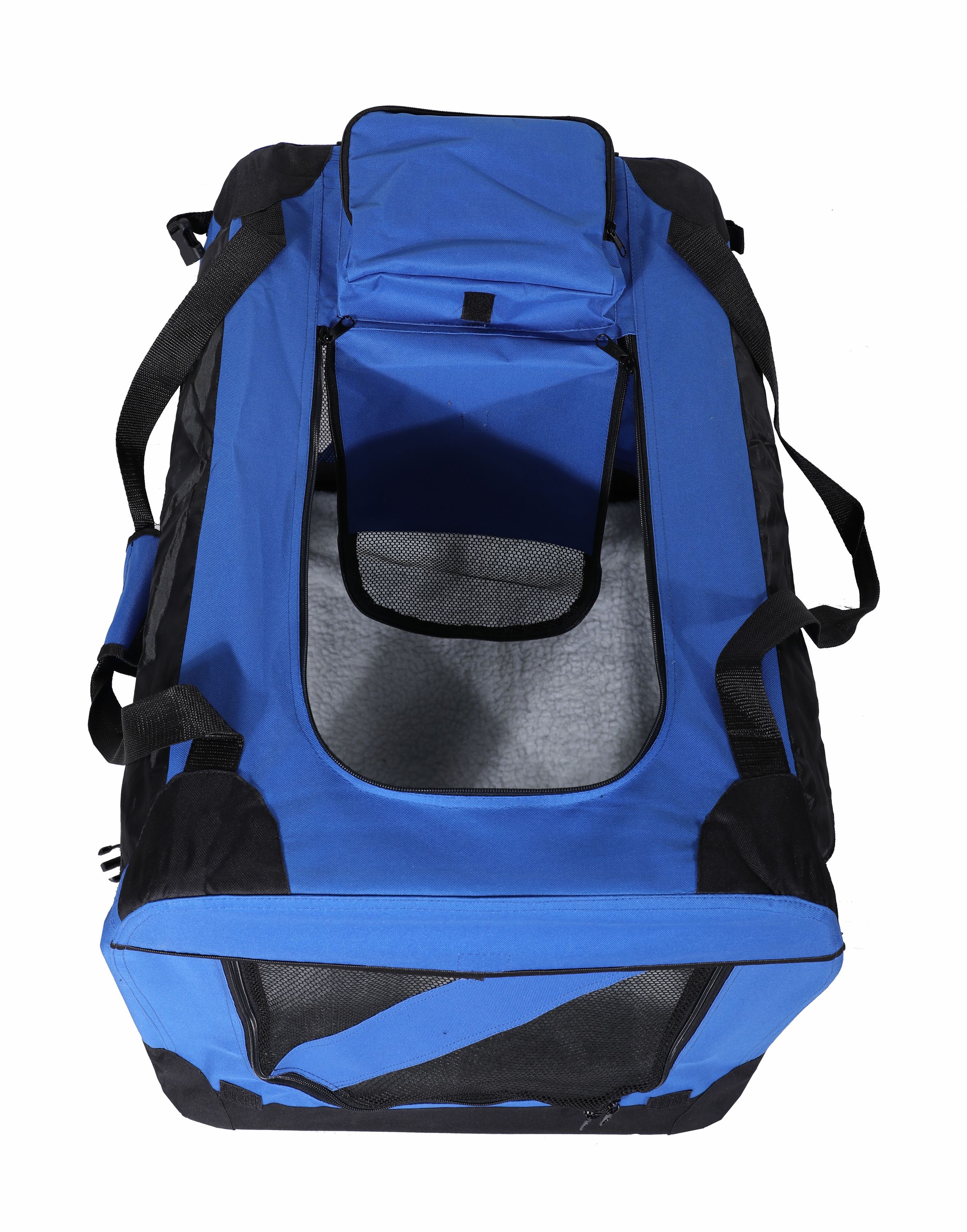 Hundebox faltbar XL blau