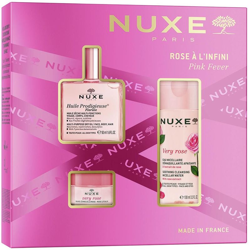 NUXE - Huile Prodigieuse - Bloemige Bestseller Geschenkset - 50 ml - 100 ml - 15 g