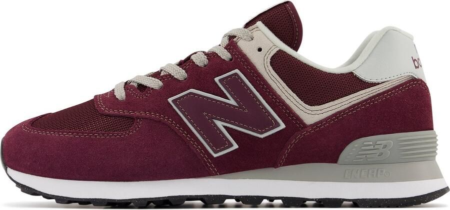 New balance Sneakers laag '574' poederroze robijnrood wit
