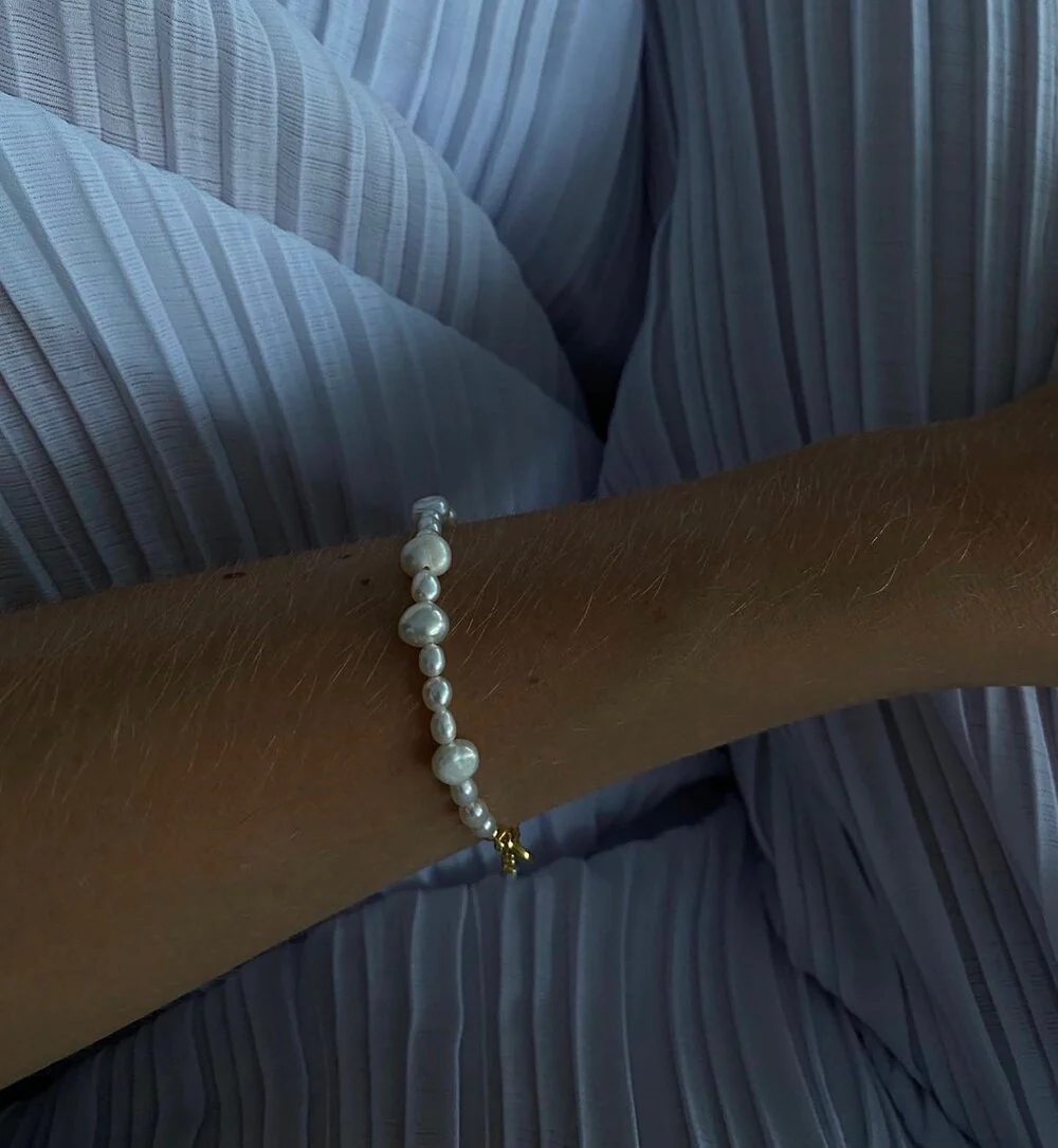 ENAMEL Copenhagen  Pearlie armbånd - 925S/GP
