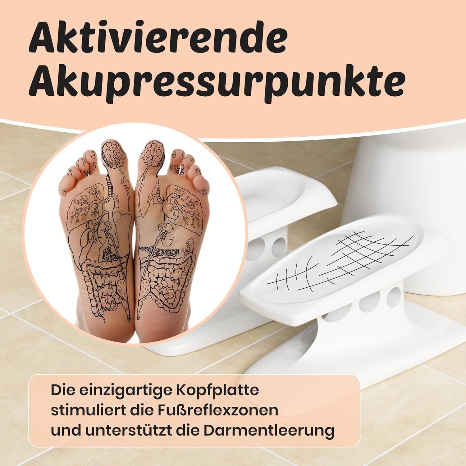 Original Dr. Berger Ralax Toilettenhocker, Hellgrün