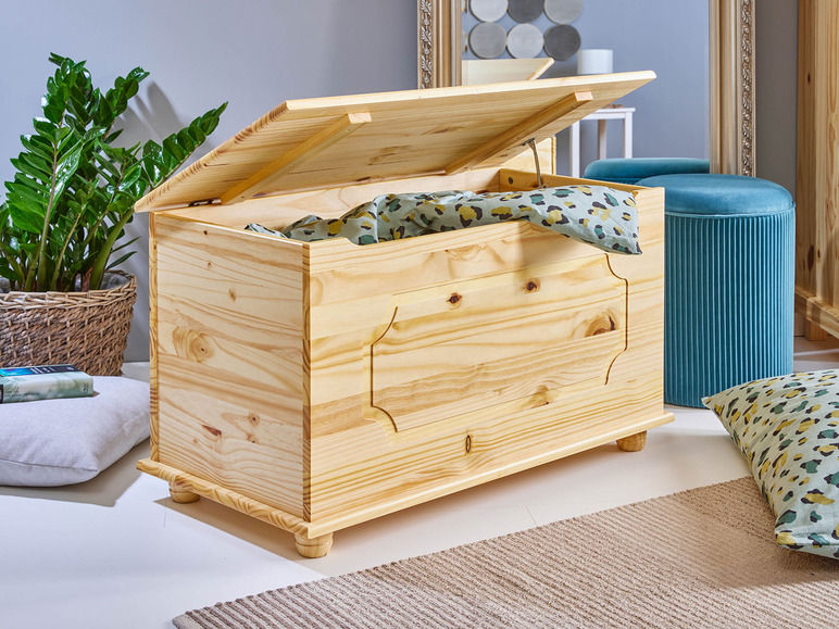 Massief houten kist Emel
