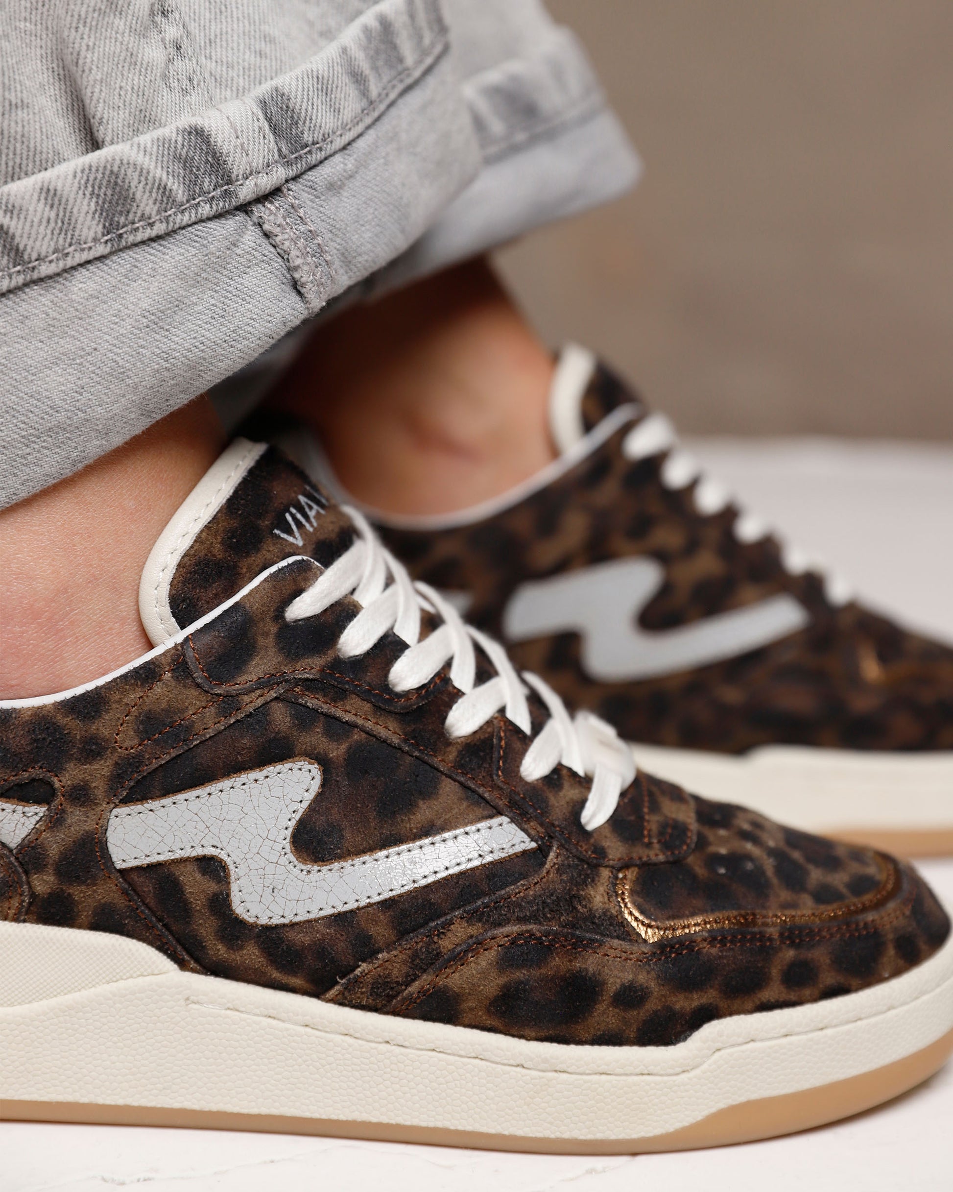 VIA VAI luipaardprint dames sneakers Sam Levi