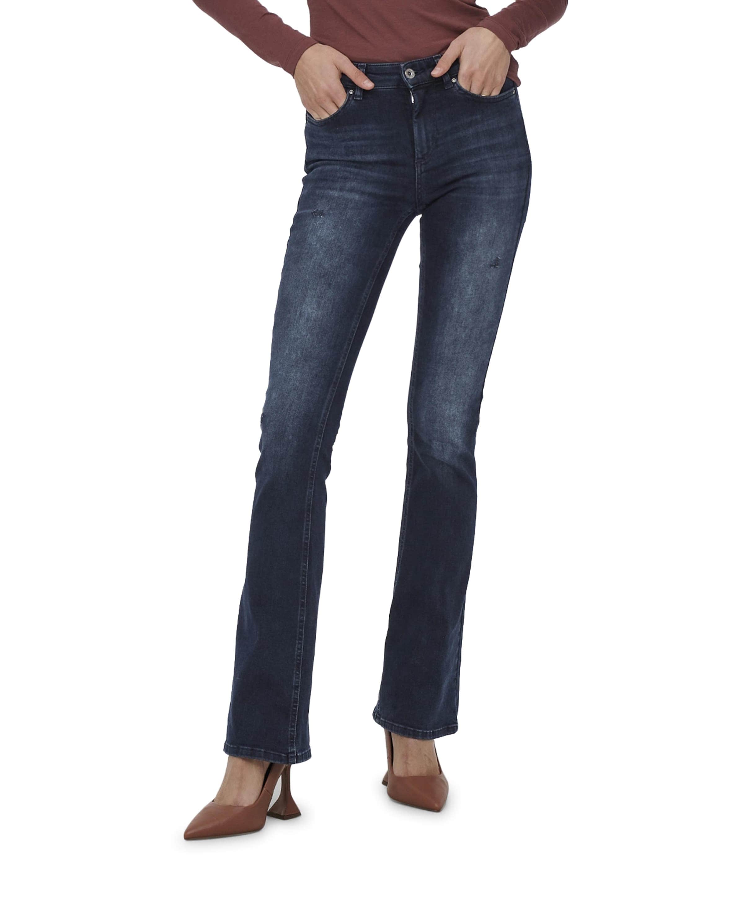 Only ONLBLUSH MID FLARED DNM REA409 NOOS dames jeans blauw