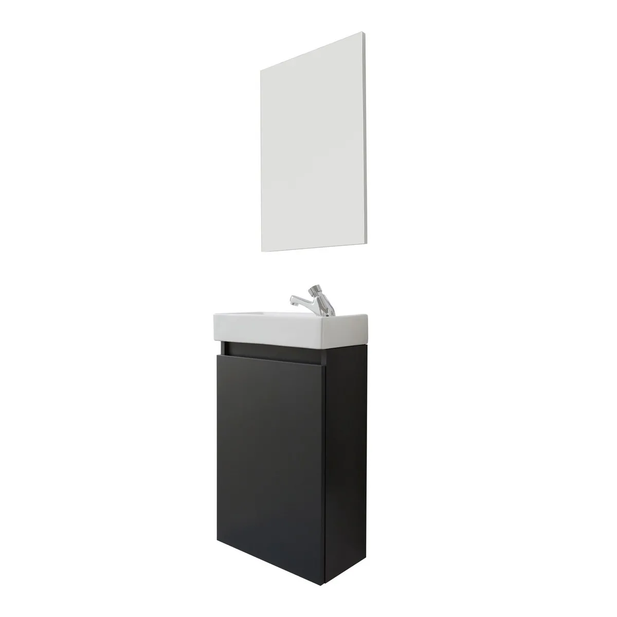 EPIKASA Ensemble de meubles salle de bain Champ - Gris