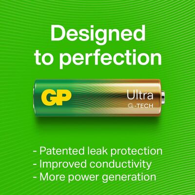 GP Ultra Alkaline G-TECH C/LR14 Batterier Svanemerket 2-Pack