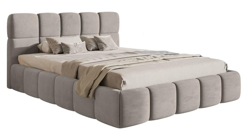 NADUVI Collection Bedframe Chloe velvet 140 x 200 met opbergruimte