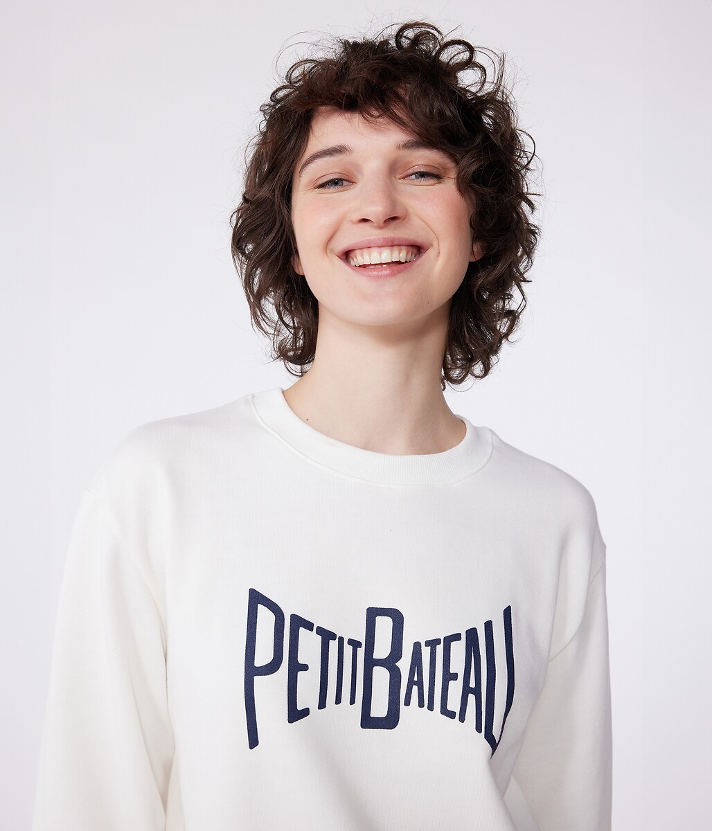 PETIT BATEAU<br>Moletom de algodão estampado