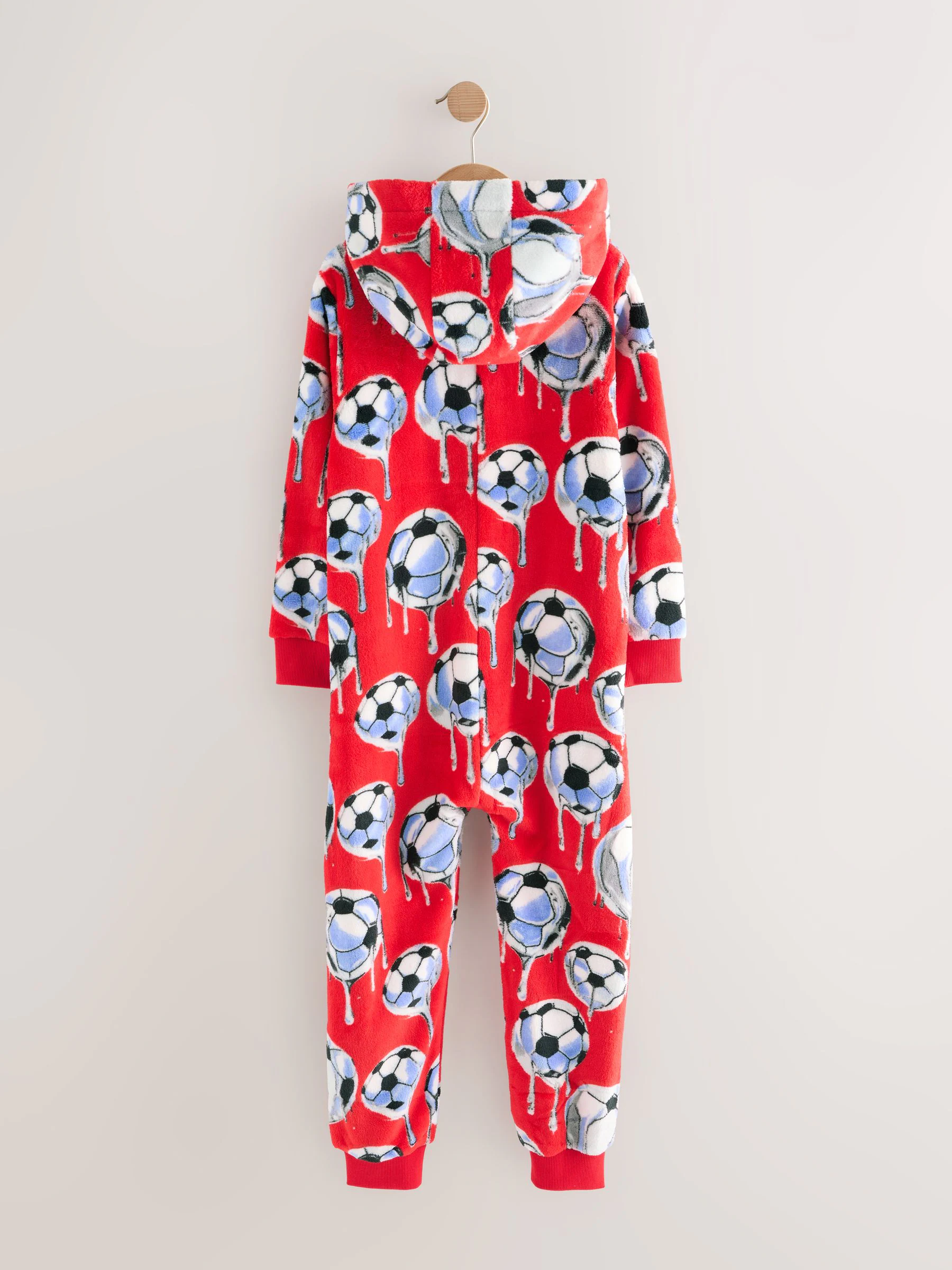 rode voetbal - Fleece onesie (3-16 jr)