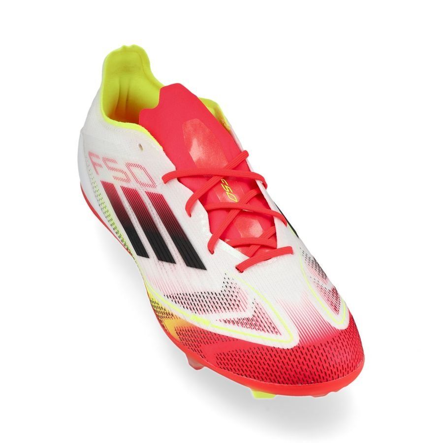 adidas F50 Elite FG Pure Victory - Blanc/Noir/Jaune Enfant
