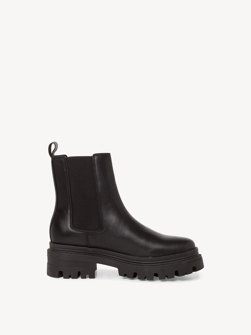 Leren Chelseaboot - zwart