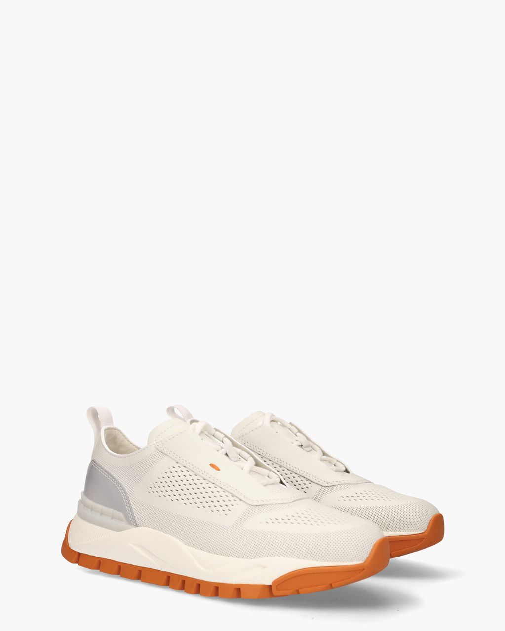 Santoni 21976 Off-White Herensneakers