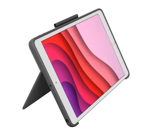 Logitech® | Combo Touch - Tastatur og folio-kasse - med trackpad - bagbelyst - Apple Smart connector - QWERTY - Pan Nordic - grafit - for Apple 10.2-inch iPad (7. generation, 8. generation, 9. generation)