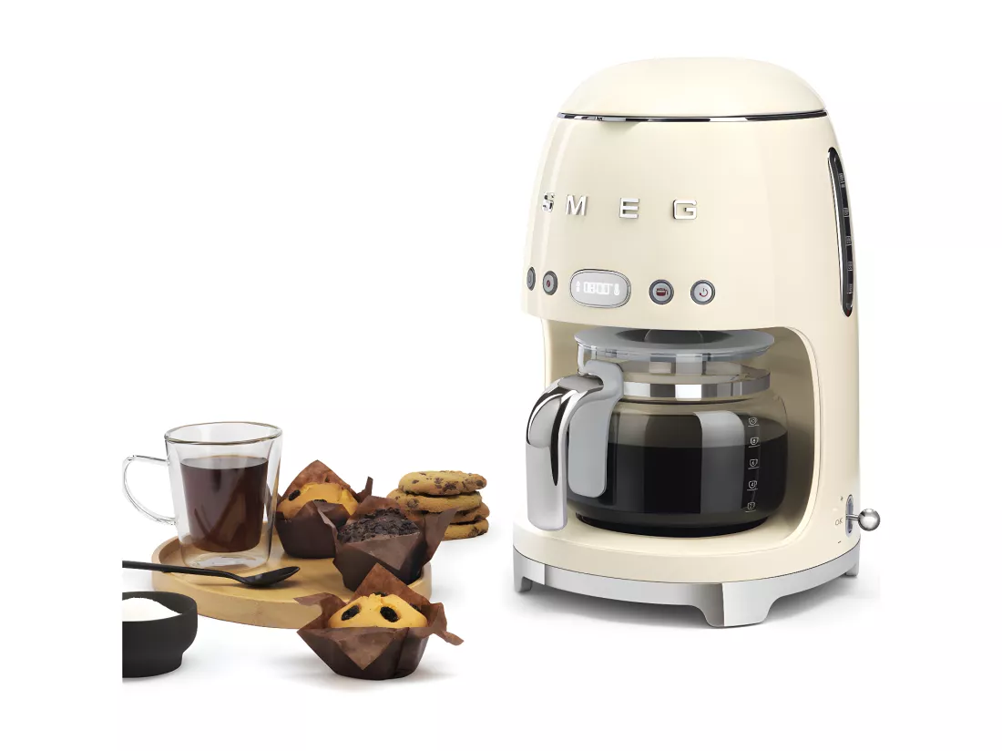 Cafetière filtre années 50 1,4 l crème