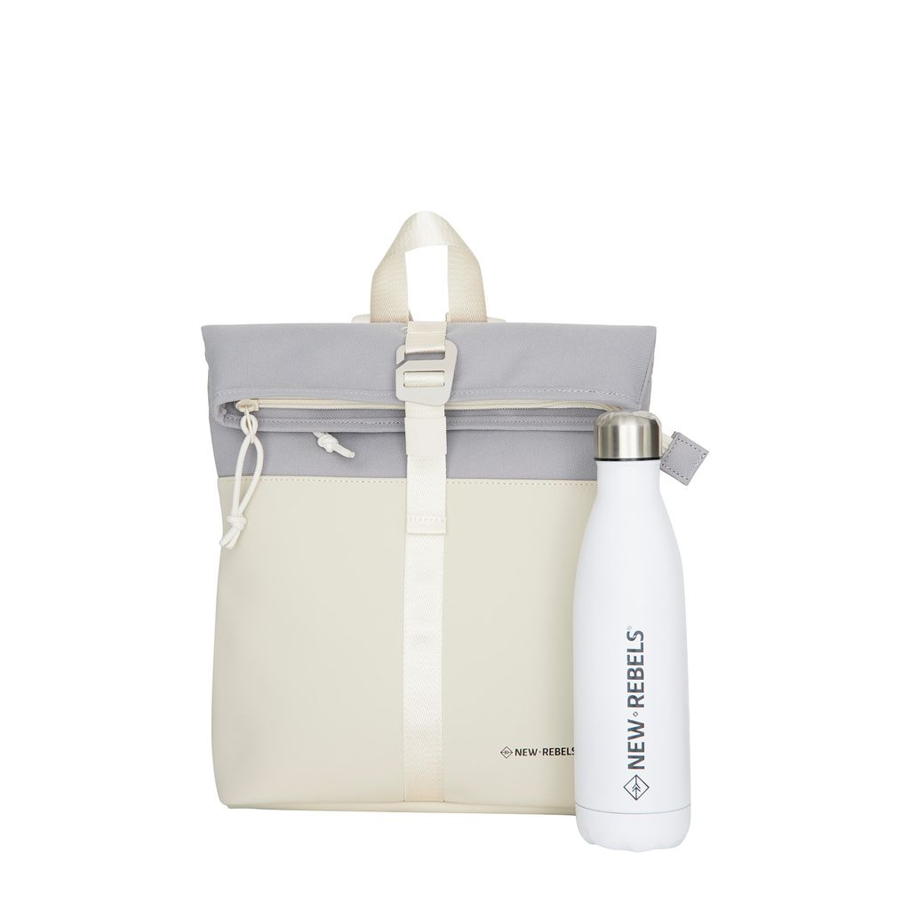 New Rebels Ferron Los Angeles Rolltop Backpack Mini Beige