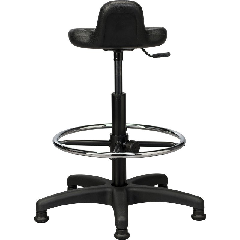 Tabouret technique haut à patins avec dosseret