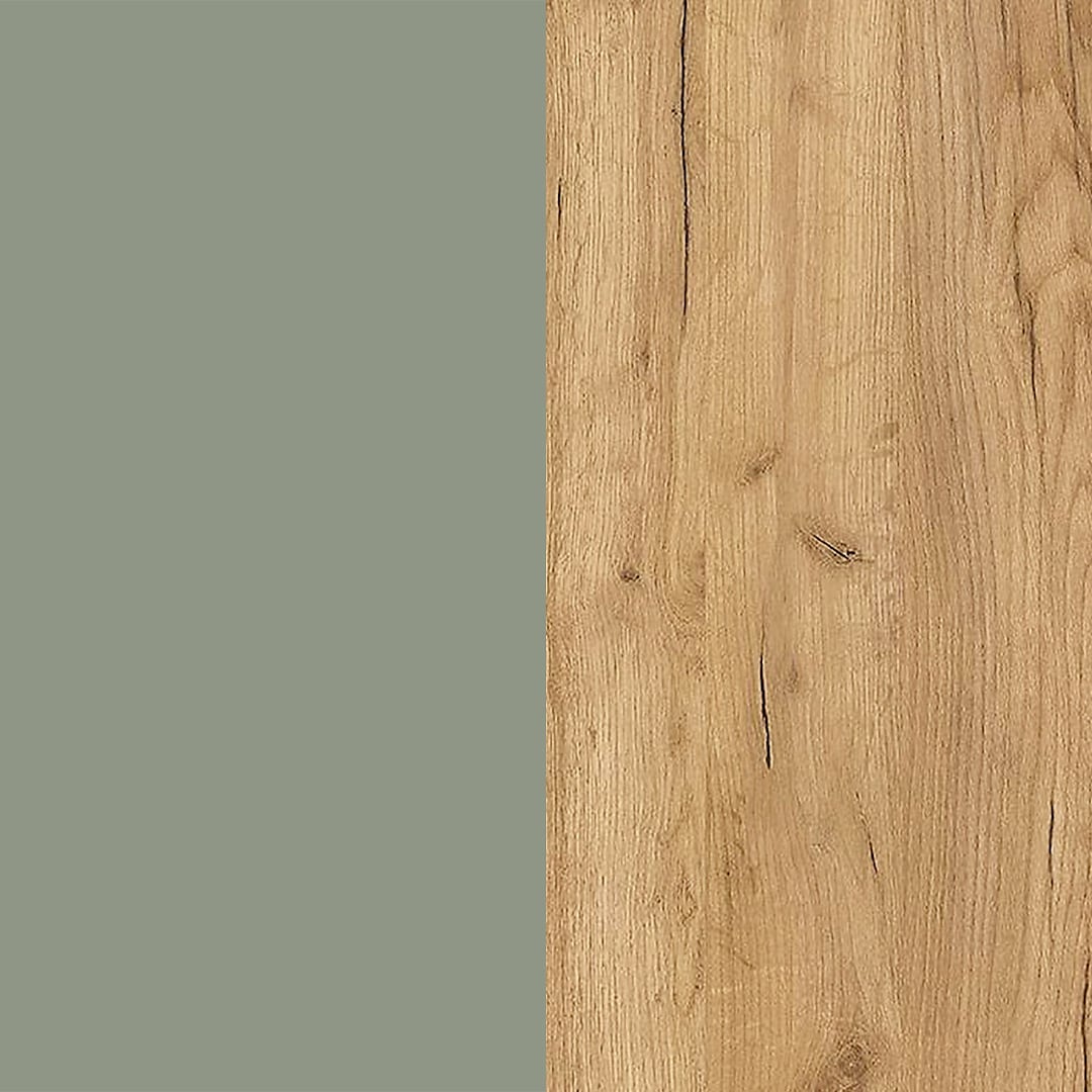Mehrzweckschrank DAVID 110 x 57 cm Taupegrün/Braun