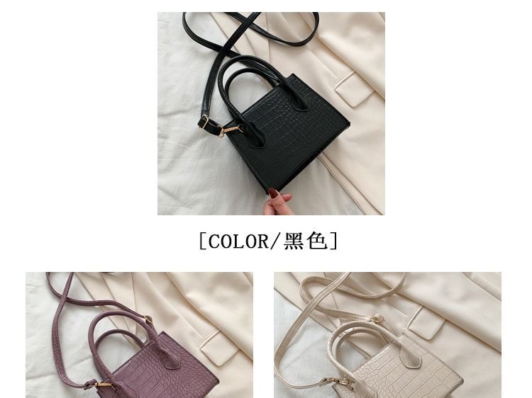 HOVERUP - Croc Grain Crossbody Mini-tas