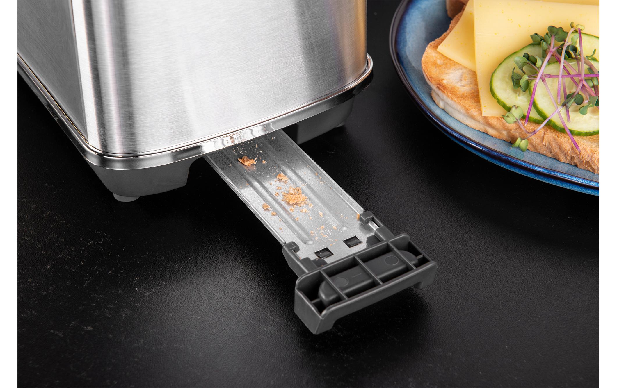 Toaster Advanced 4S, EdelstahlLangschlitztoaster mit Bagel-Funktion