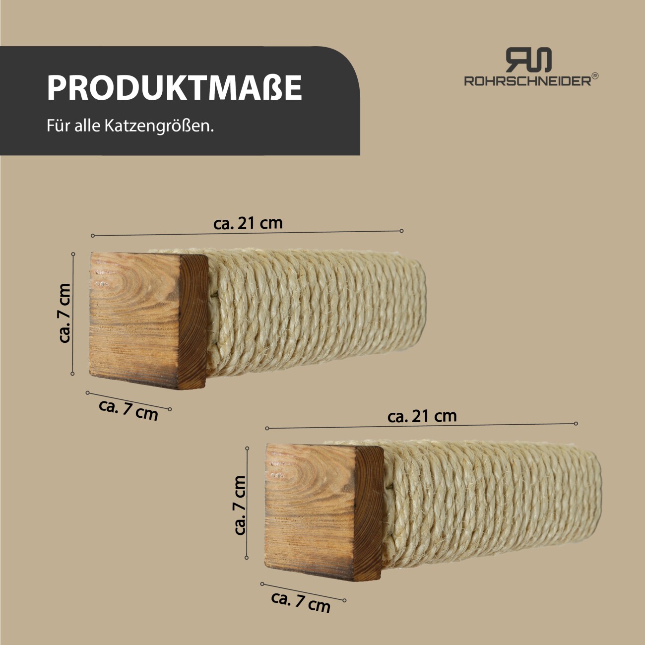 Rohrschneider ® Kletterwand Massiv, Wandelement, Katzenbett mit 2 Katzentreppen, waschbares Kissen dunkelgrau