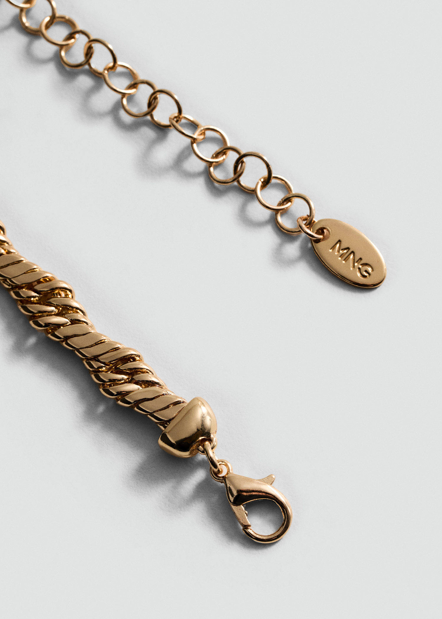 Mango ketting goudkleurig