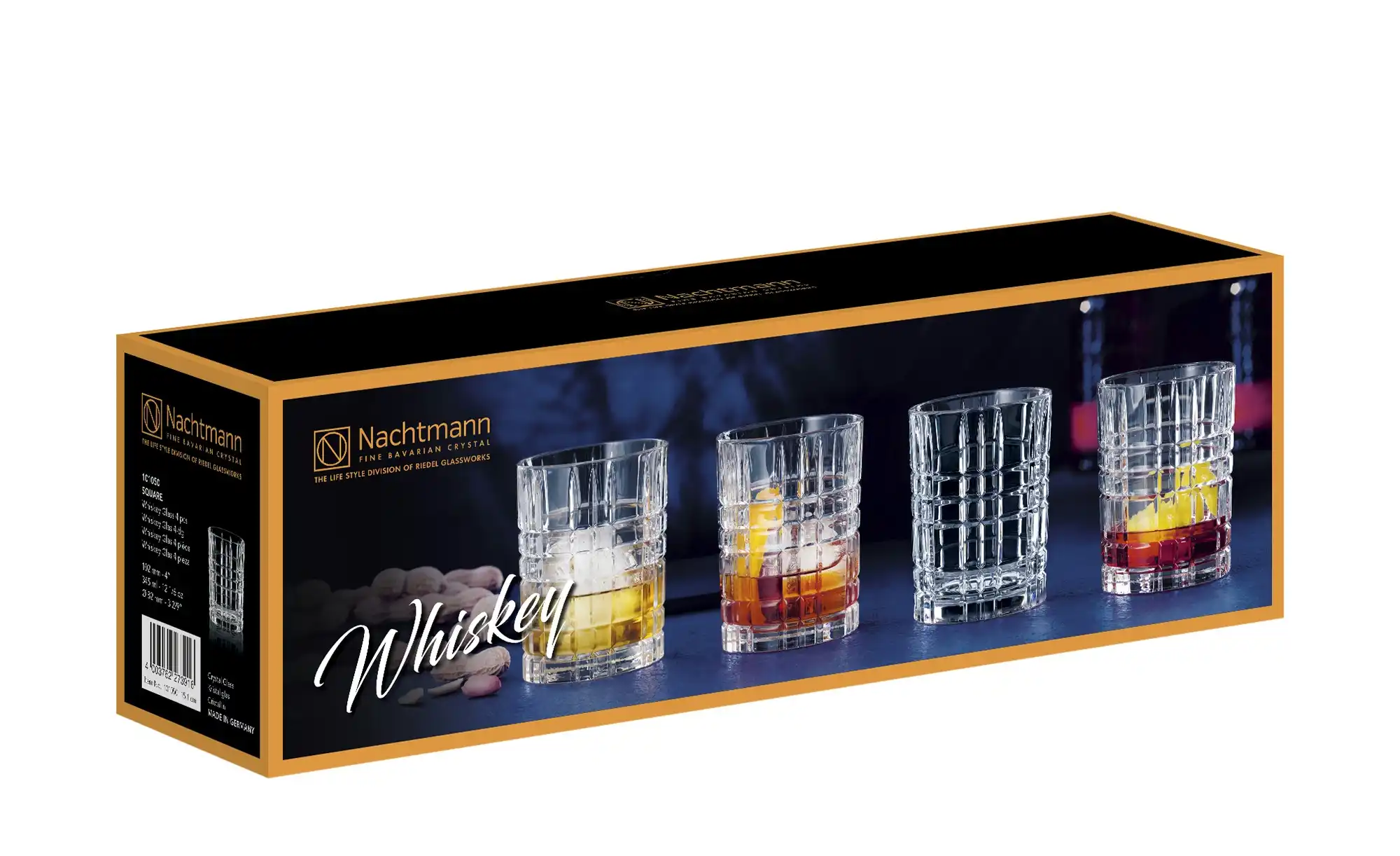 Nachtmann Whiskyglas 4er Set Square