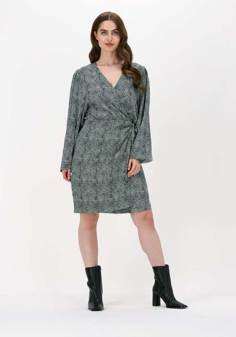 ANOTHER LABEL grijze another label mini jurk mia dress