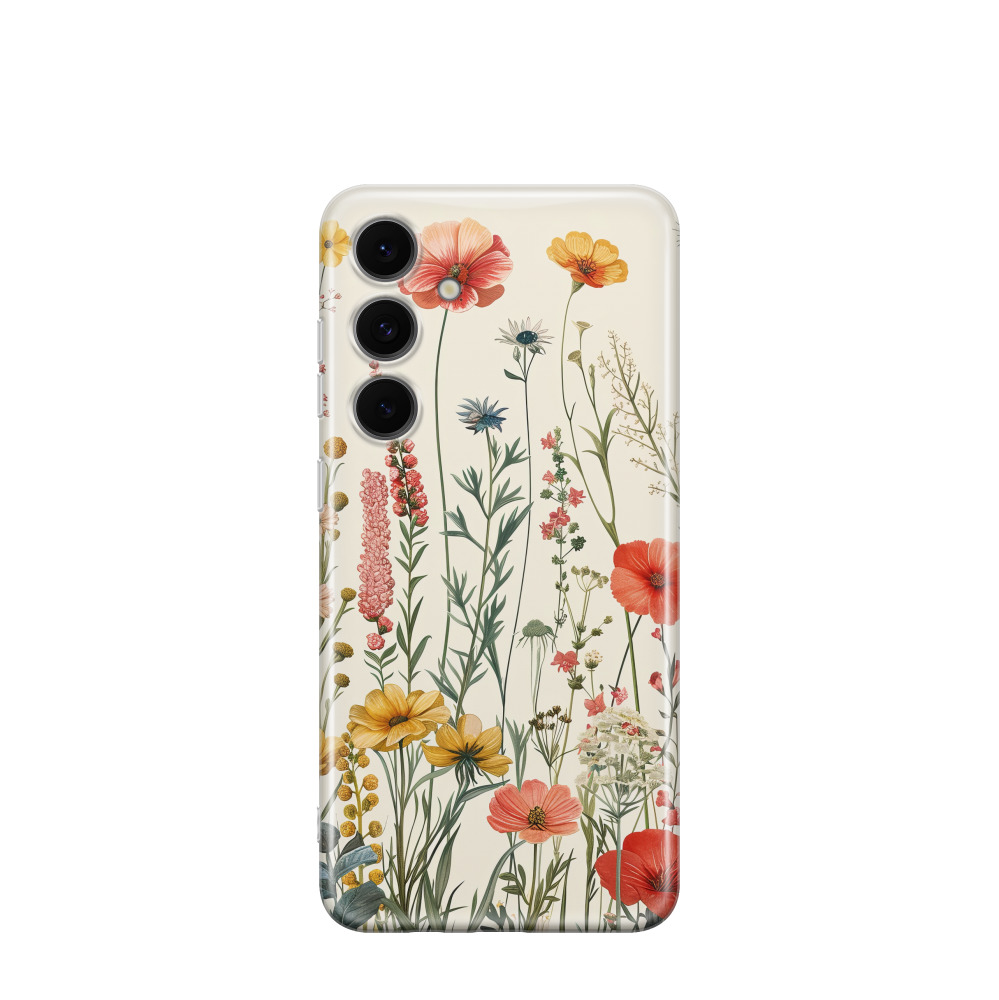 Samsung Galaxy S24 FE Gummi Hülle Blühender Tanz - Versch. Farben