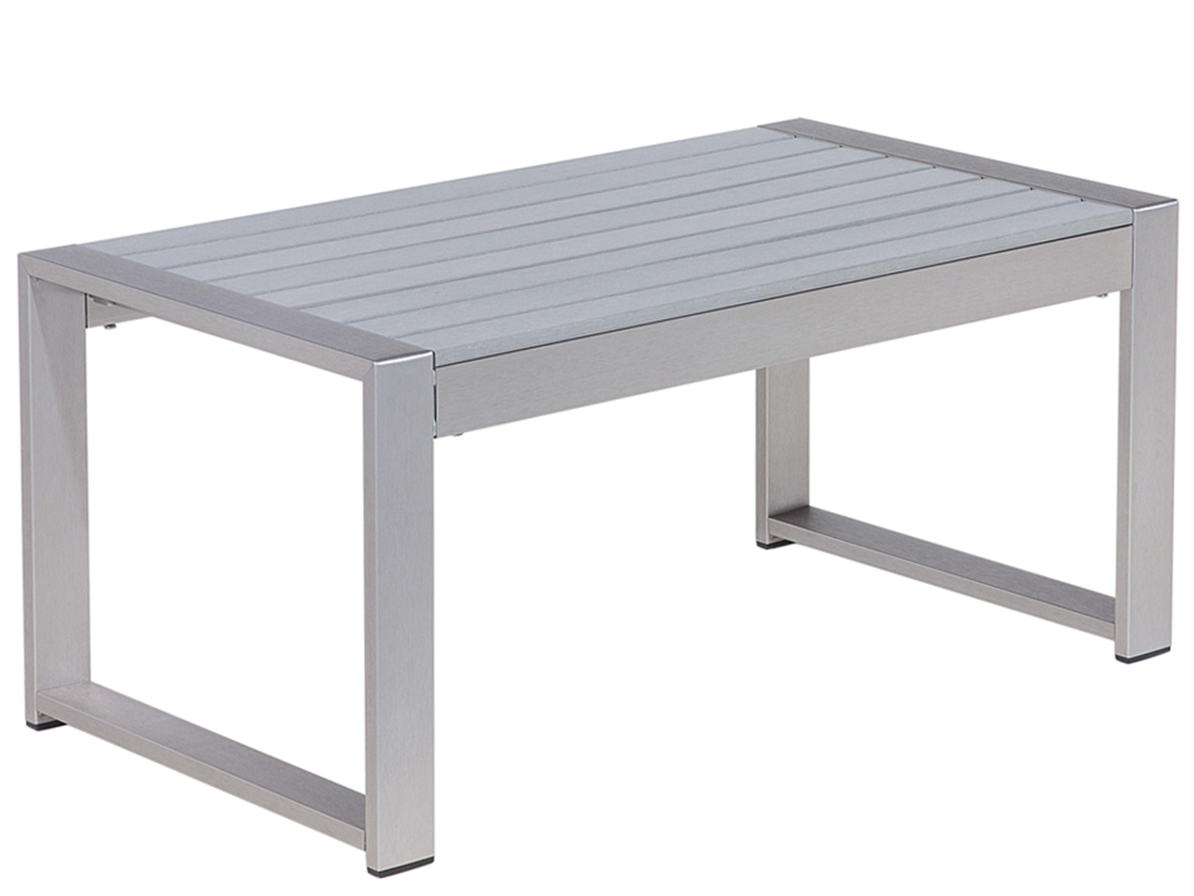 Loungeset met tafel 4-zits SALERNO Metaal Lichtgrijs