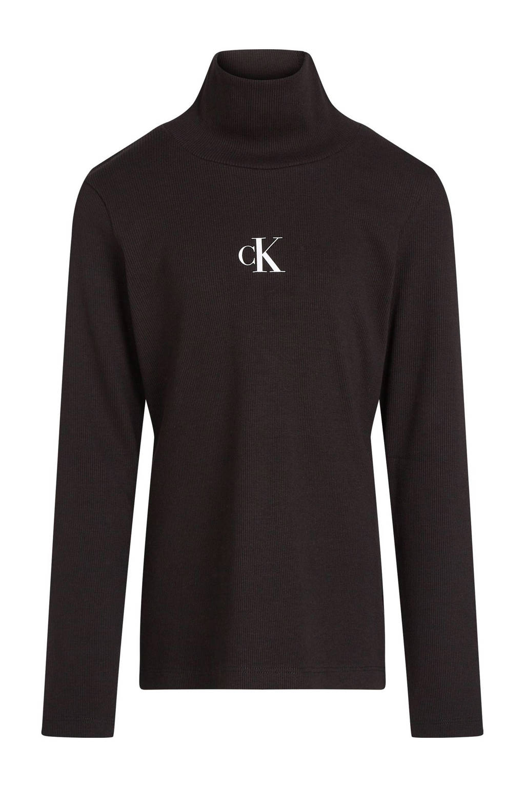 Calvin Klein coltrui zwart fijn gebreid