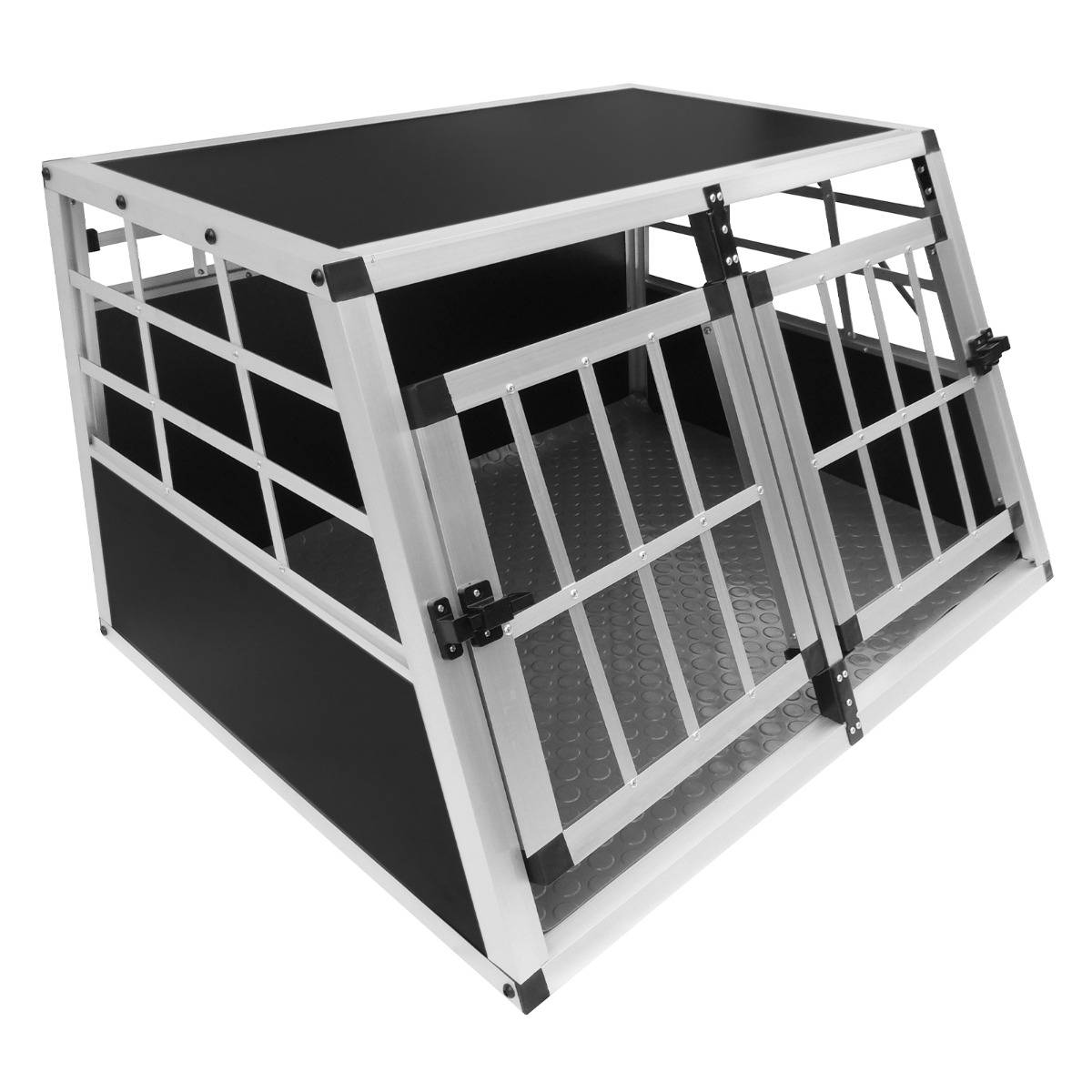 Monstershop medium 2-deurs alumium hondenbench