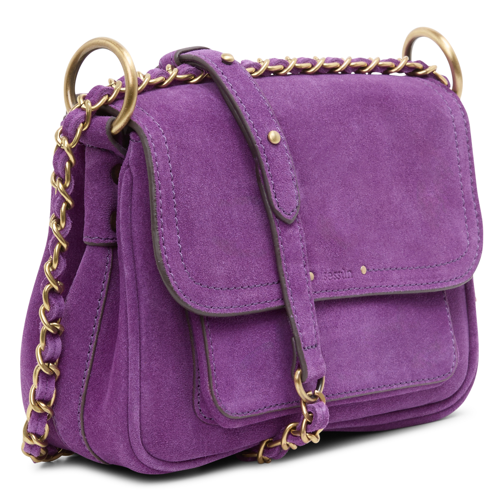 NIU MIMITA - Sac besace en cuir | Violet