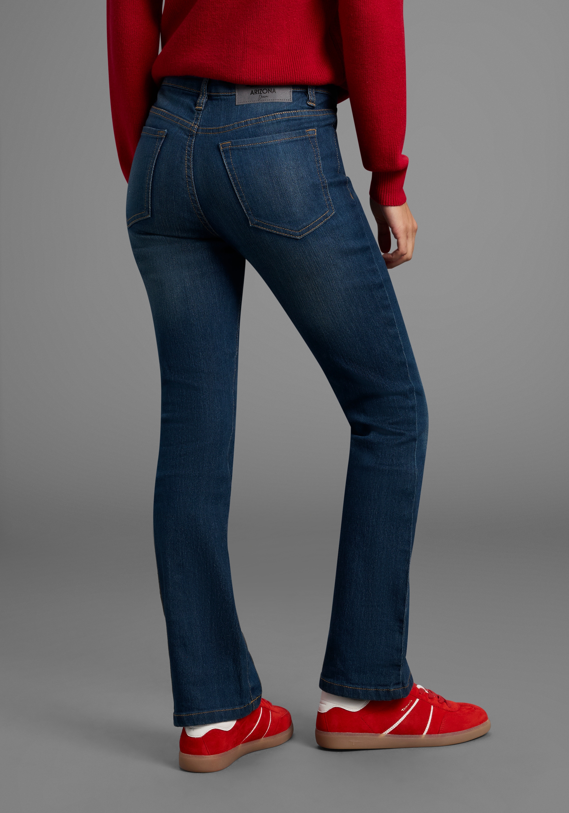 Arizona Bootcut-Jeans »Baby-Boot«, normale Leibhöhe,  Bootcut,  mit Coinpocket,  mit Eingrifftaschen