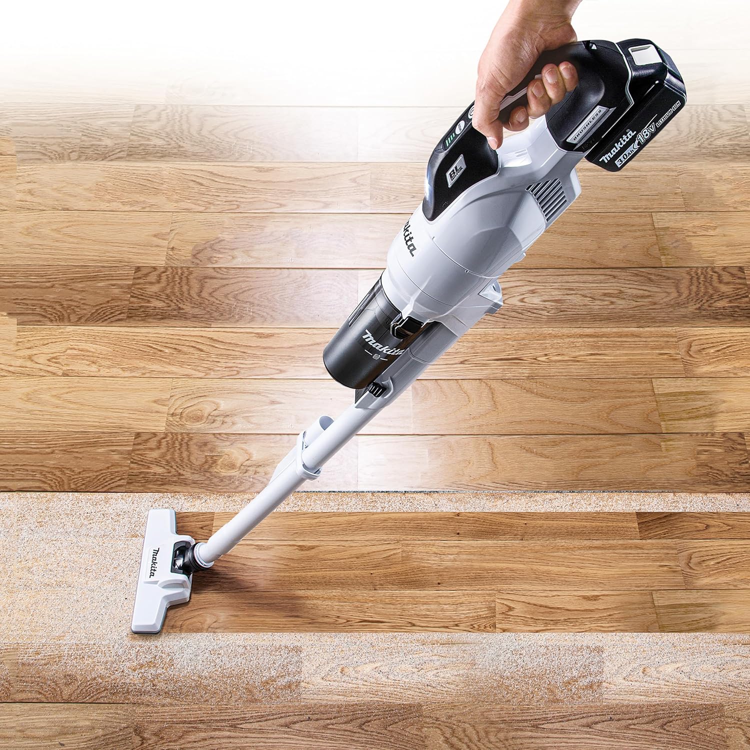 Makita DCL286FZW Akku-Staubsauger 18V mit Zykloneinheit (ohne Akku, ohne Ladegerät)