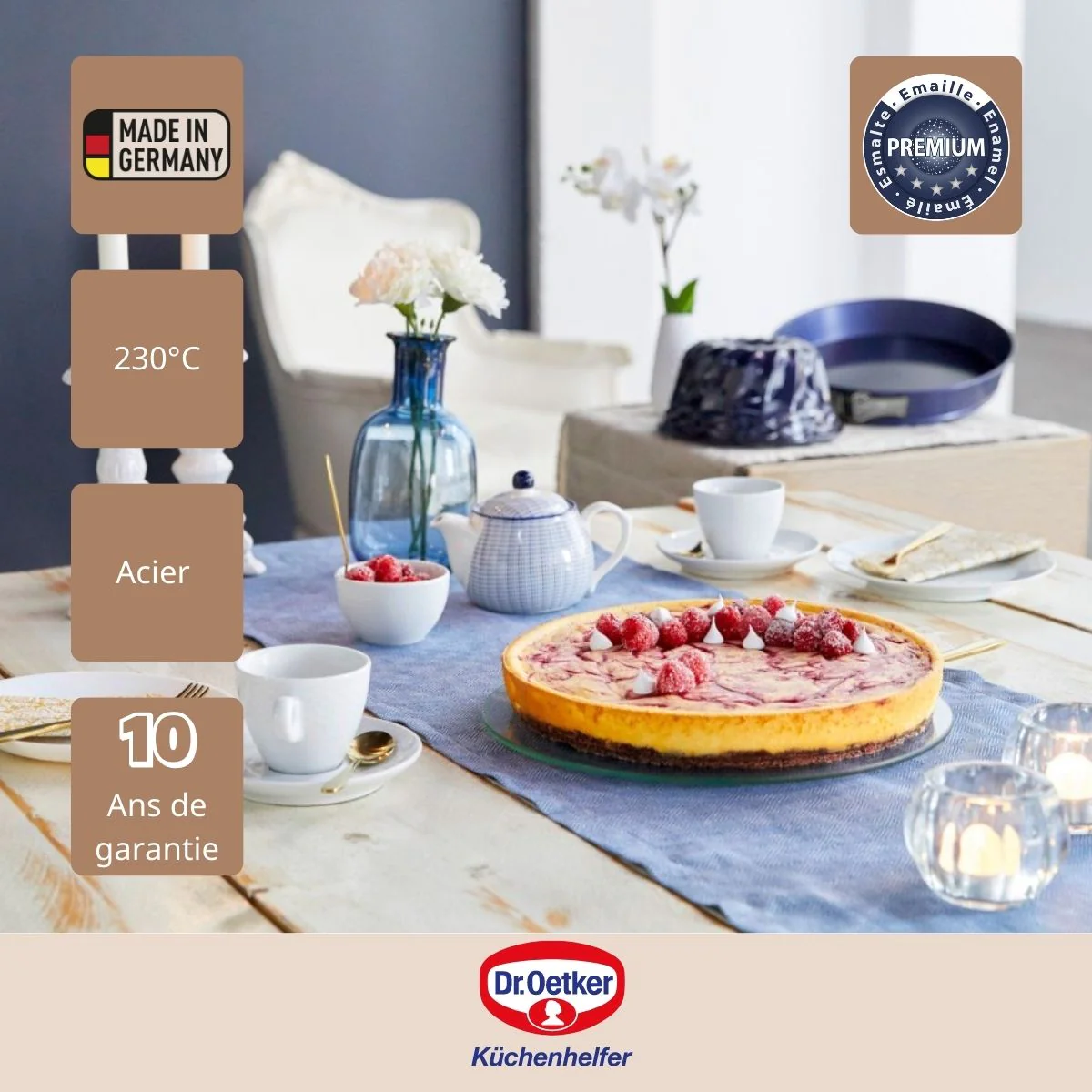Moule à charnière conique 32 cm Back Liebe Dr. Oetker