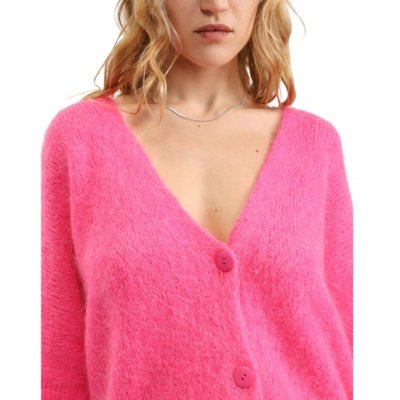 Gilet femme Boutonne Manches Courtes PLEASE