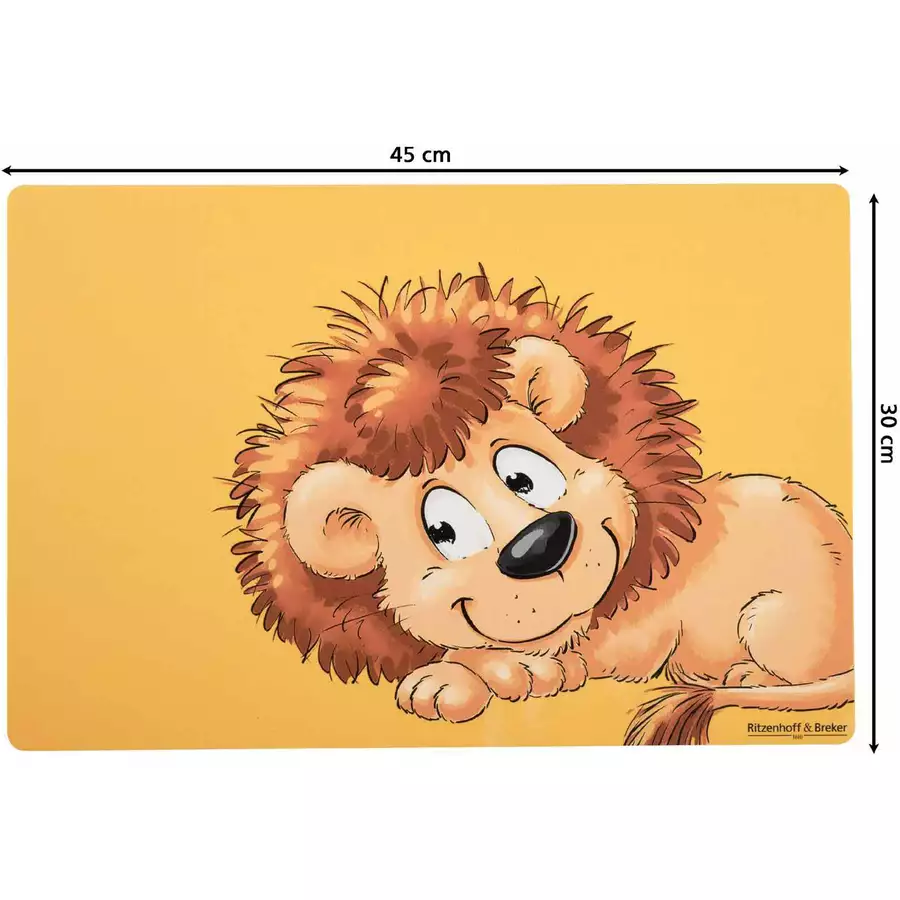Ritzenhoff & Breker GmbH & Co. KG Kindergeschirr + Tischmatte Happy Zoo 4er Set gelb