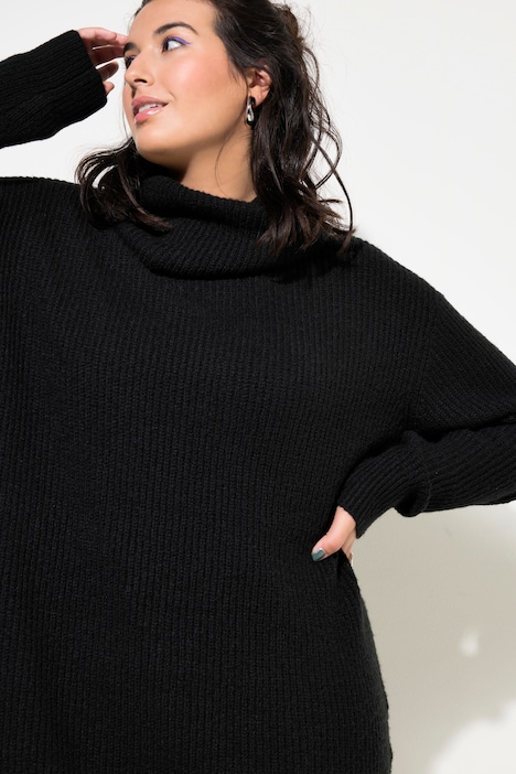 Pullover, oversized, Rollkragen