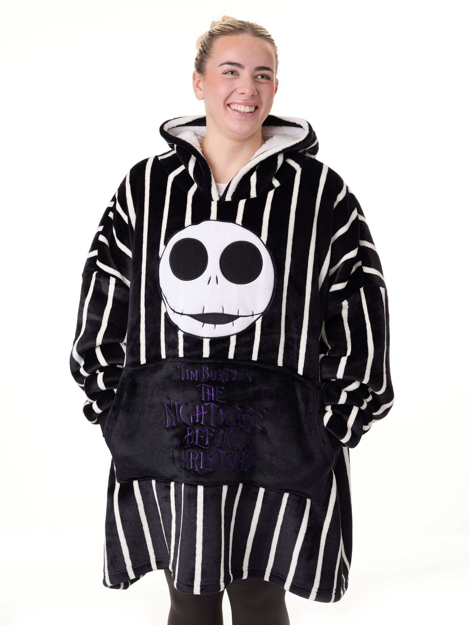 Vanilla Underground unisex Disney Nightmare Before Christmas Volwassenen deken-hoodie