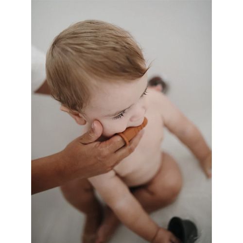 Mushie babytandenborstels sand & blue - 2st