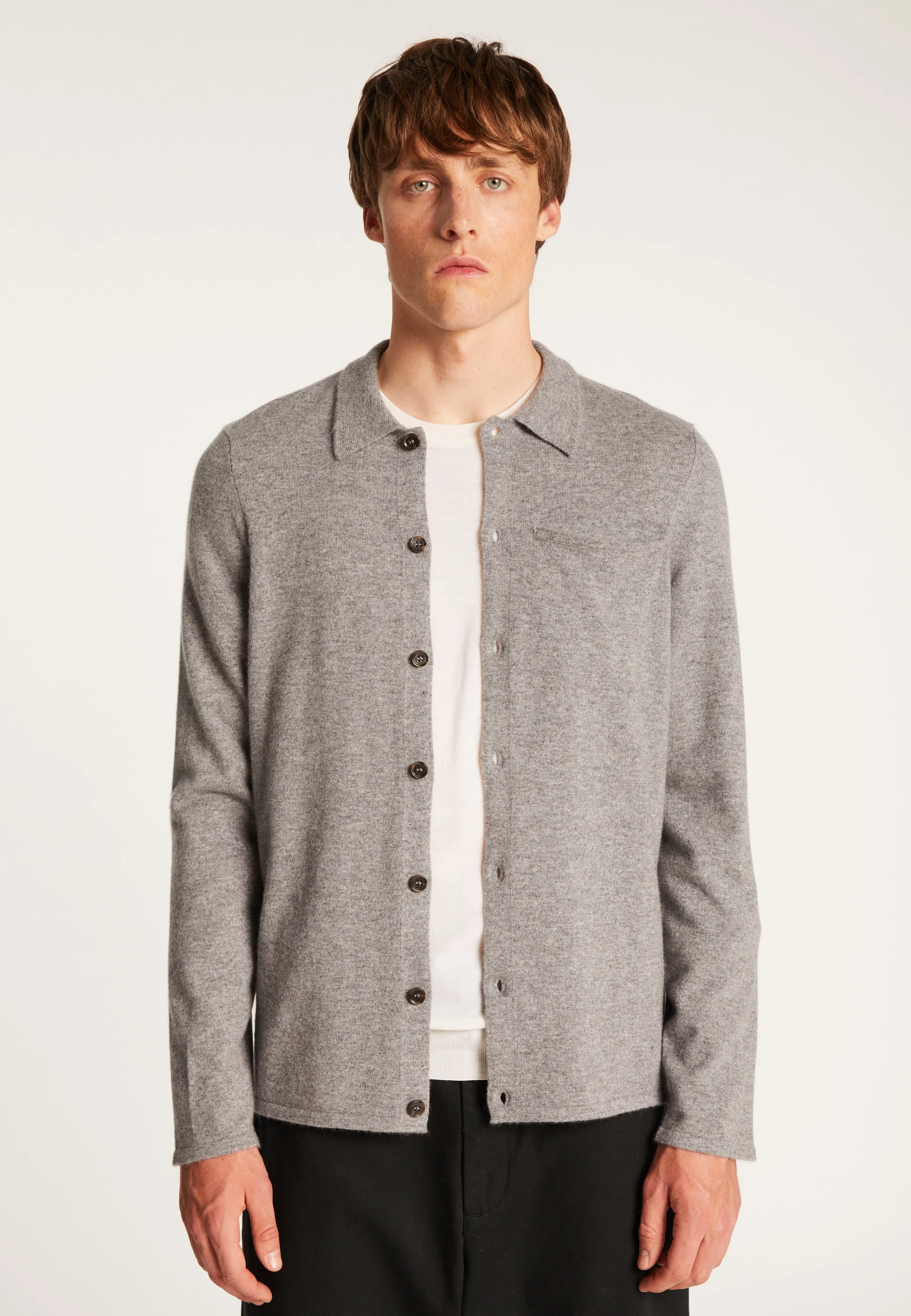 TAHIMAH24 - Surchemise en cachemire | Gris