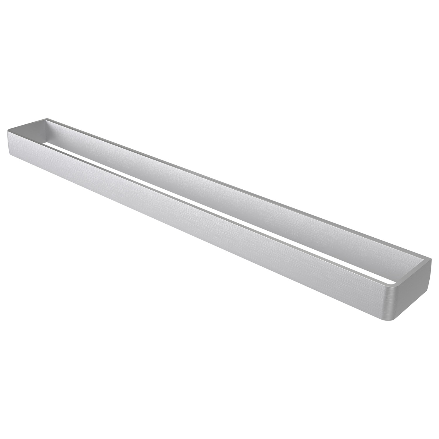 Haceka Aline enkele handdoekhouder geborsteld aluminium