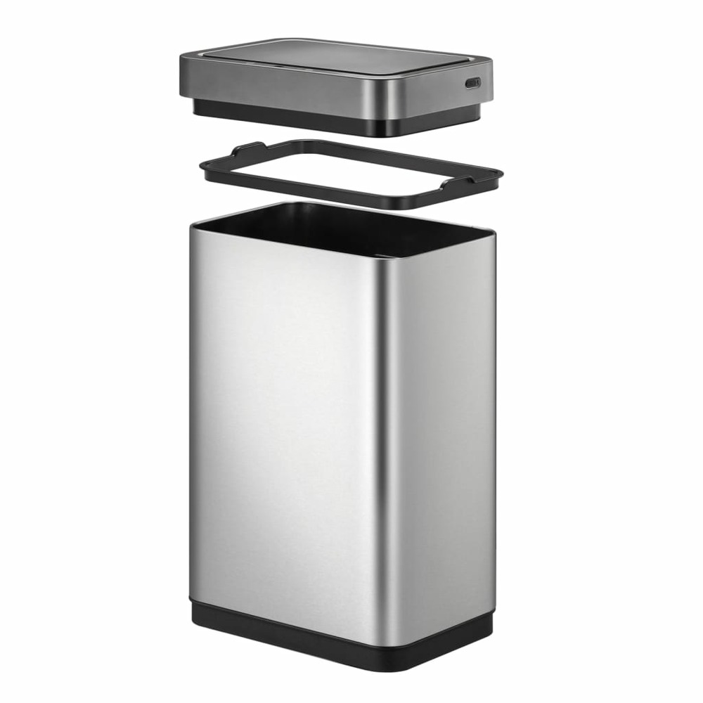 Poubelle à capteur mirage x 80 l argenté mat