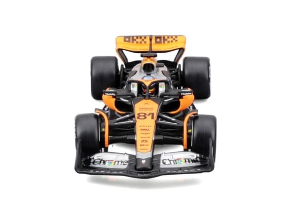 BBURAGO McLaren F1 Team MCL60, Sportsbil, Montert på forhånd, 1:43, McLaren F1 TEAM MCL60 #81 con casco, Alle kjønn, Metall, Plast
