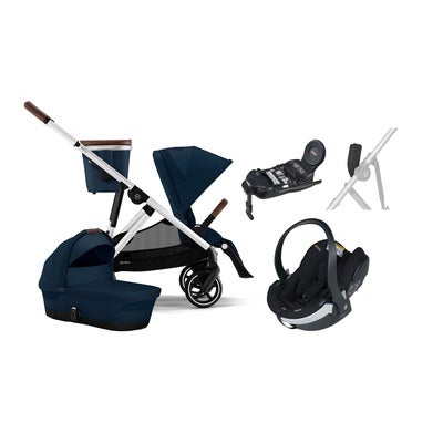 Cybex GAZELLE S Duovogn inkl. BeSafe iZi Go Modular X2 & Base, Ocean Blue/Silver