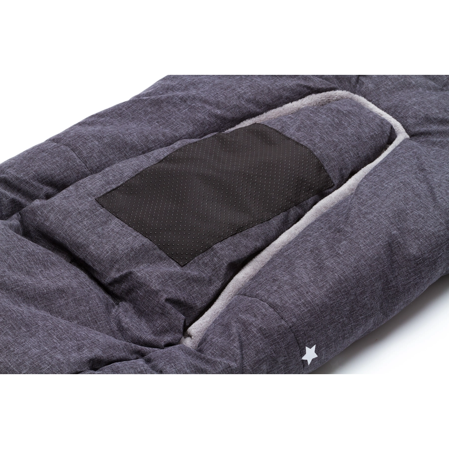 fillikid Winterfußsack Askja Gr. 0 Melange Hellgrau