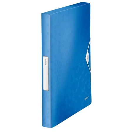 Leitz WOW Ablagebox, A4, PP, für 250 Blatt, Blau Metallic