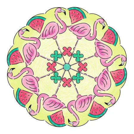 Ravensburger Midi Mandala-Designer Tropical Flamingo & Friends