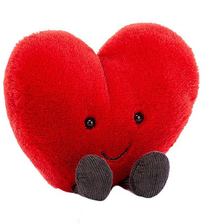 Jellycat Bamse - 20x17 cm - AmuseaBlå Rød Heart